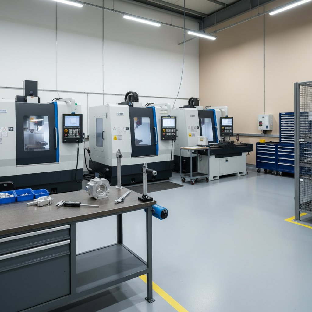 Small to medium machine shop interior