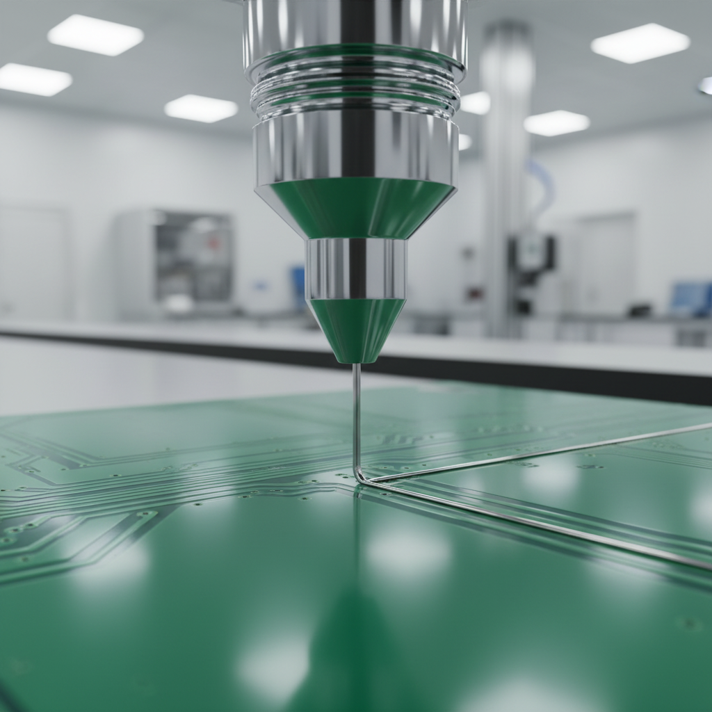Precision nozzle head close-up